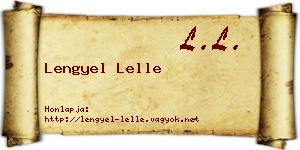Lengyel Lelle névjegykártya